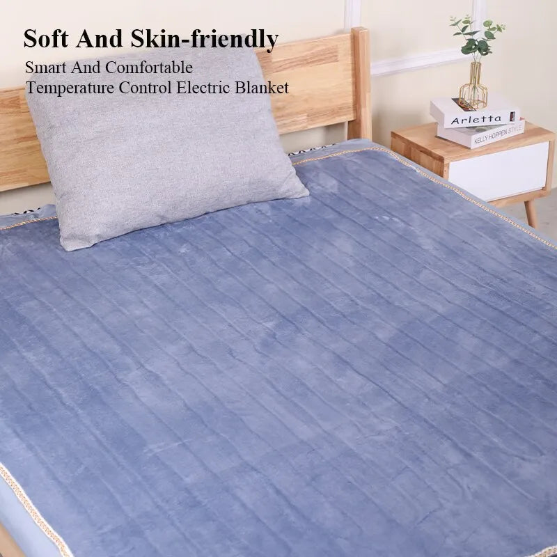 Thermal Soft Sleep Warming Winter Fleece Electric Blanket