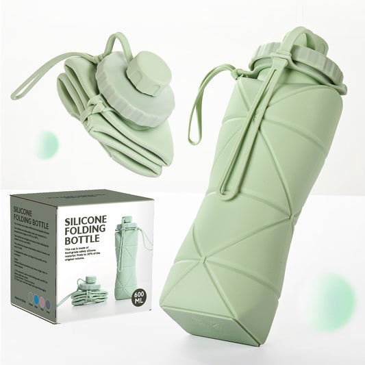 Folding Silicone Water Bottle 600ml