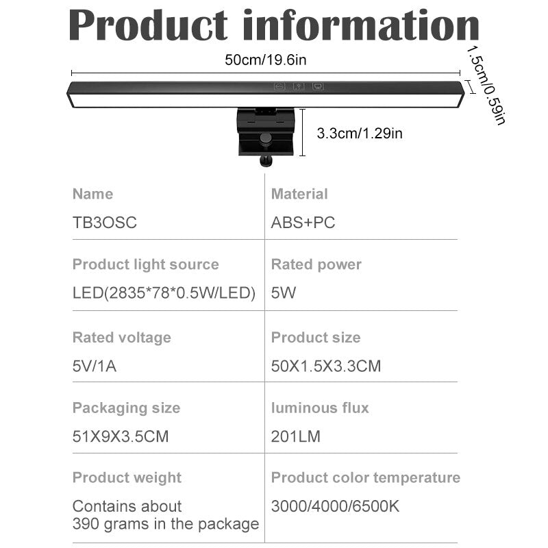 Computer Screen Clip Light