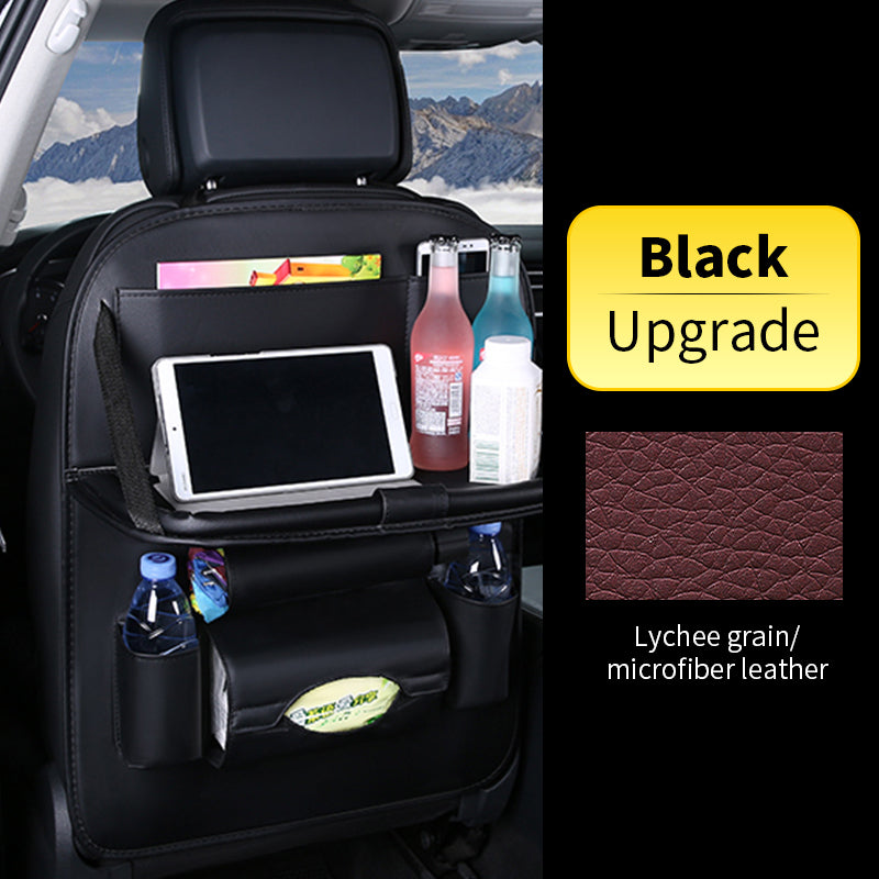 Car Back Seat Organizer Storage Bag with Foldable Table