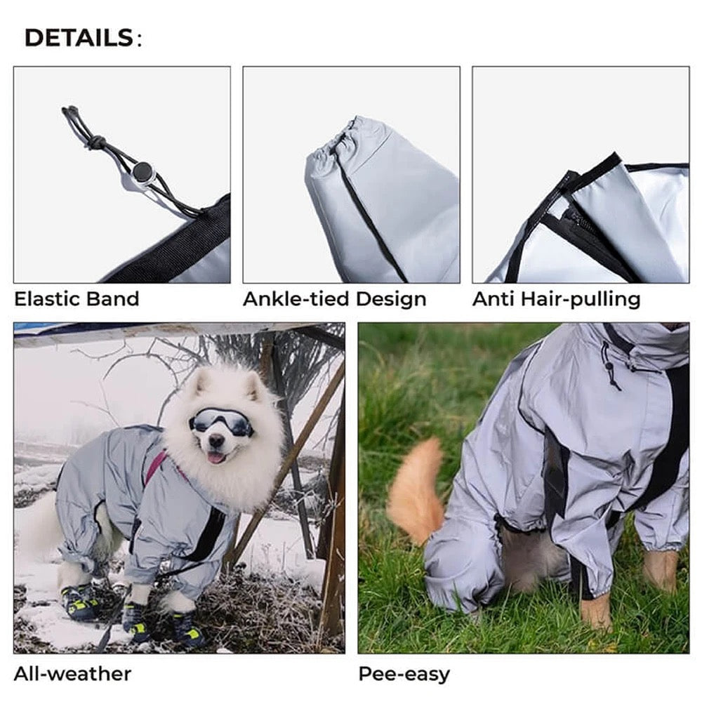 Dog Raincoat Jumpsuit